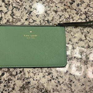 Kate Spade Mint Green Wristlet
